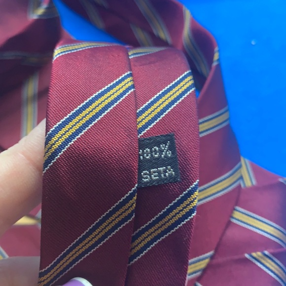 Vintage Christian Dior Monsieur Stripes Print Silk Tie - Picture 5 of 6